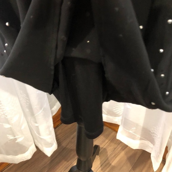 🎄Black collection  v neck beaded design dress SZ M - Picture 3 of 14